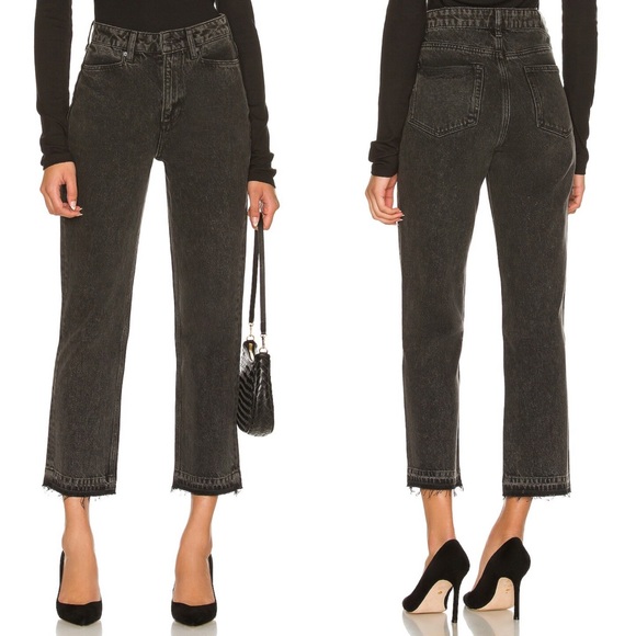 PAIGE Denim - NWT Paige Sarah Straight Ankle Black Jeans